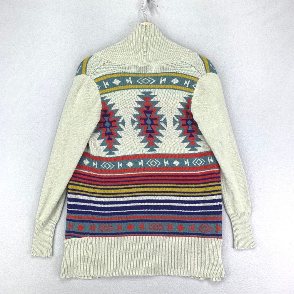Ecote Sweater Womens S Cardigan Open Front Aztec Southwestern Comfort Cozy